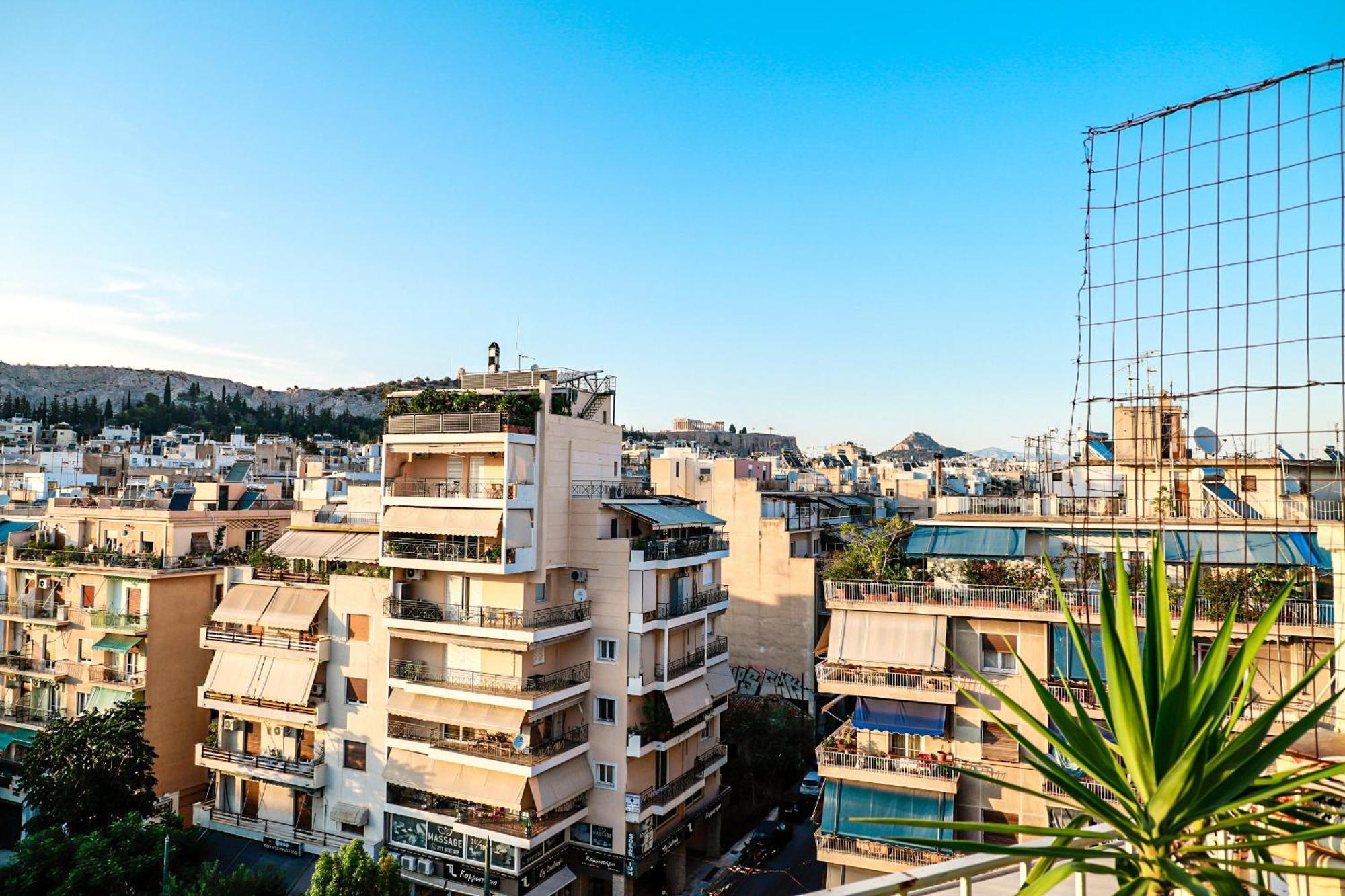 Renovated Apartment With Roof Garden Access, 15 M Walk To Acropolis Athens Ngoại thất bức ảnh